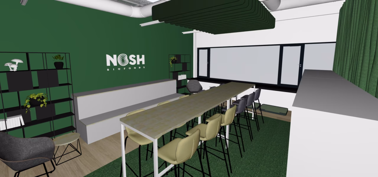 Flexible food biotech laboratory interior